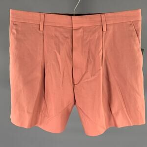 DRIES VAN NOTEN Size 32 Pink Coral Cotton Shorts